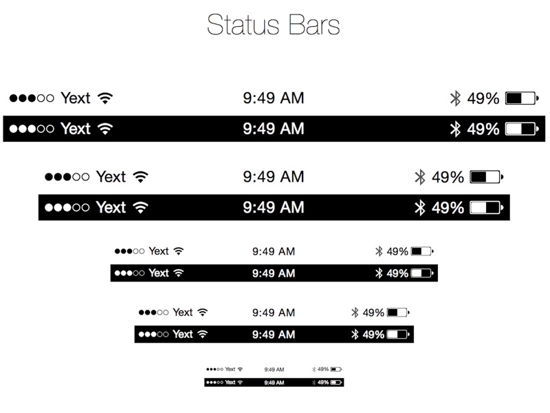 iphone status bar symbols